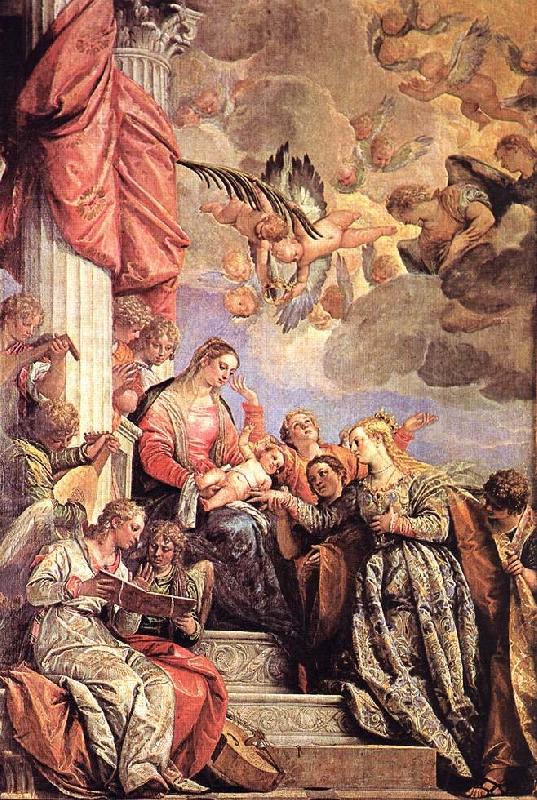 VERONESE (Paolo Caliari) The Marriage of St Catherine awr Norge oil painting art